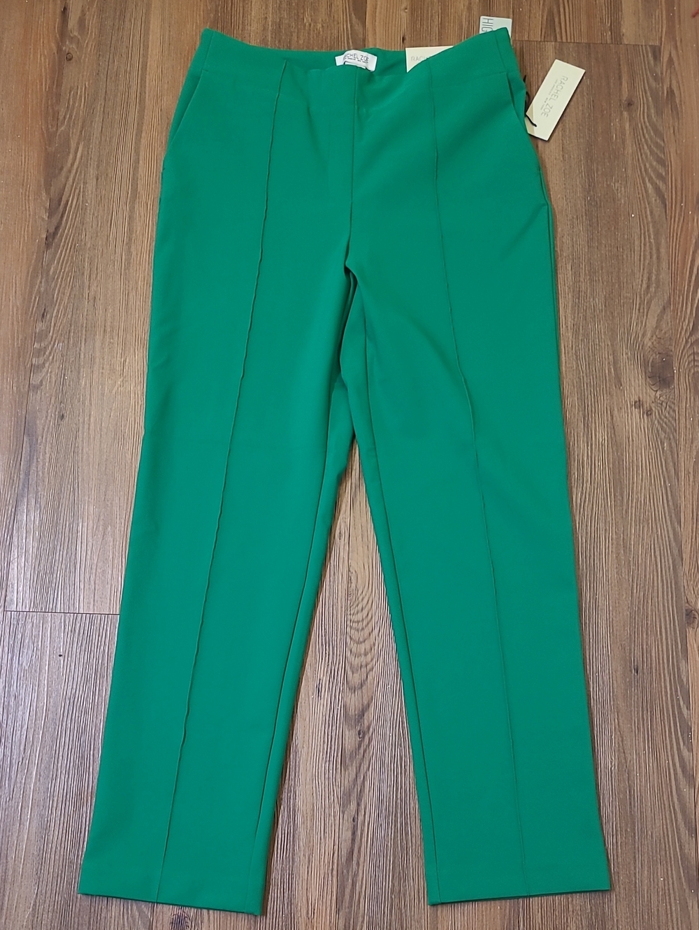 Rachel 2Zoe Hi-Rise Slim Leg Pants Green Size 6 NWT